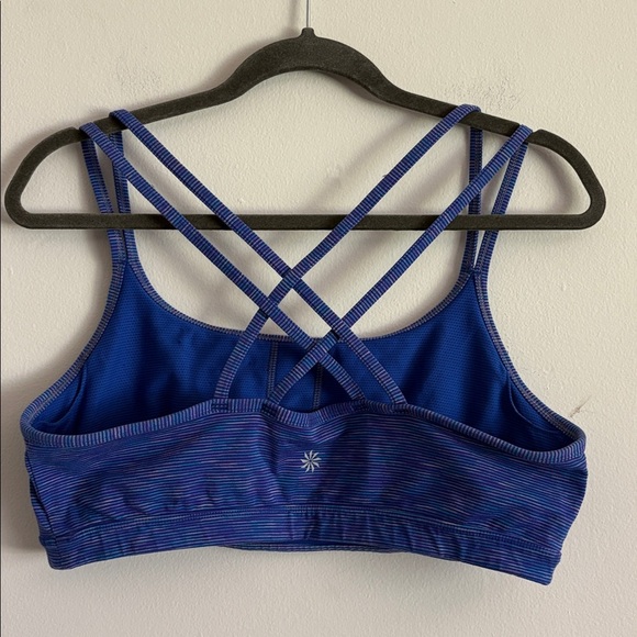 Athleta Women's Blue Strappy Sports Bra Workout Bra Size XL - Picture 4 of 12